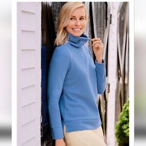 Talbots Microfleece Funnel Neck Pullover